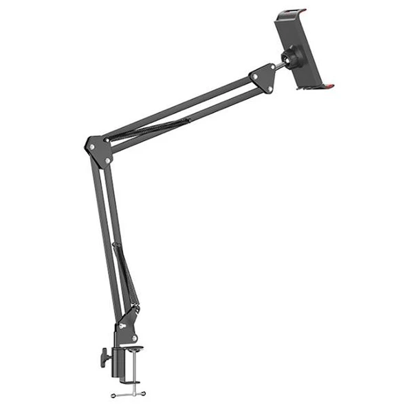 Zhltools Ayarlanabilir 360 Derece Teleskopik Metal Masa Üstü Telefon Tablet Tutucu ürün görseli 1