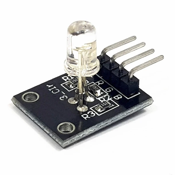 Alkatronik 5mm RGB Led Modül KY-016 Ortak Katot 4 Pin Kırmızı Yeşil Mavi Led Diyot Işık Lamba Aydınlatma Durum ürün görseli 1
