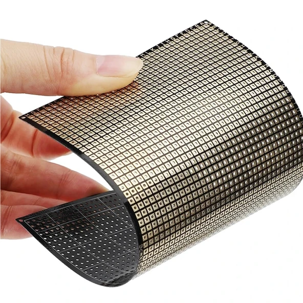 Alkatronik 6x8cm Esnek Çift Yüz Pertenaks Pcb 0.4mm Kıvrılabilir Kağıt Proto Pertinaks Elektronik Devre Test ürün görseli 1