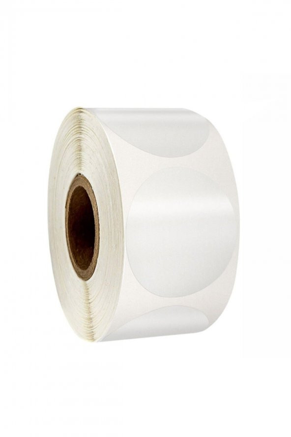 1500 Adet - 30mm X 30mm Pp Şeffaf Oval Etiket - Ağız Kapatma Etiketi (yuvarlak) ürün görseli 1