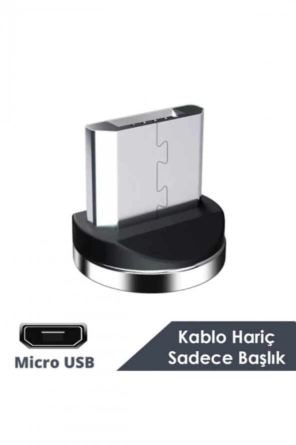 Manyetik Mıknatıslı Şarj Kablosu Ucu - Micro Usb ürün görseli 1