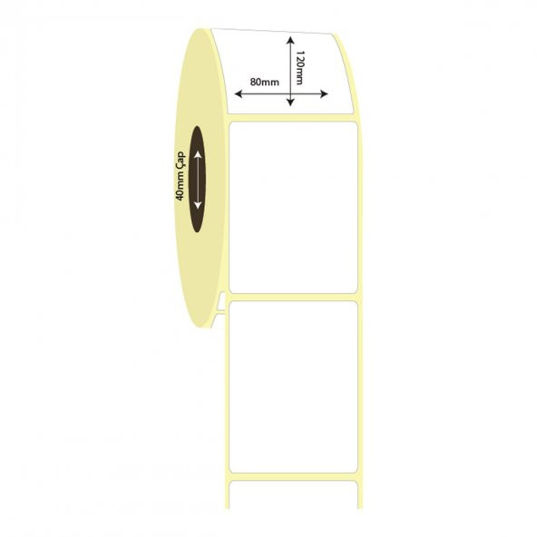 100mm x 100mm Termal Etiket - 1 Rulo - 375 Adet ürün görseli 1