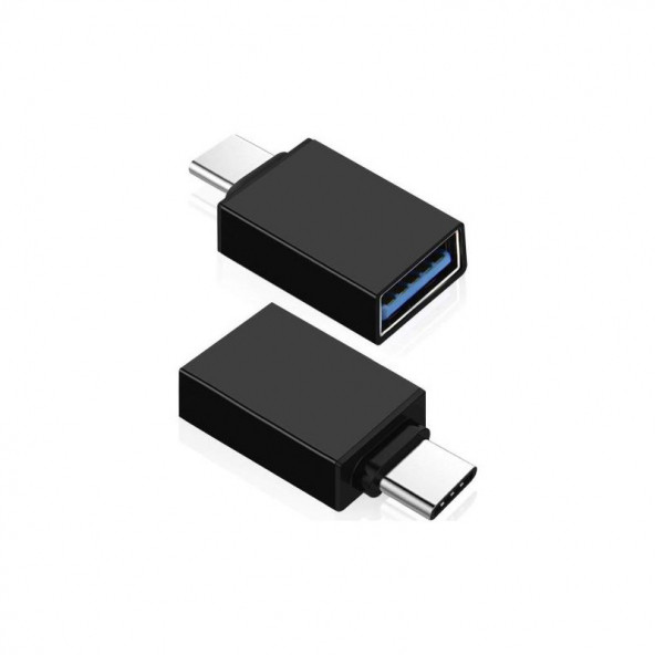 MİNİ TYPE C OTG USB DONUSTURUCU 1 ADET - SİYAH - Resim 2