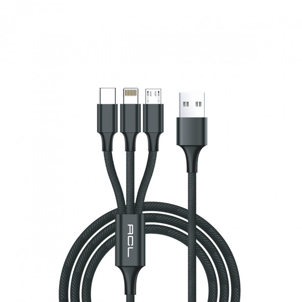 Zuidid 3 Çıkışlı 1 Metre Şarj Kablosu - Resim 2