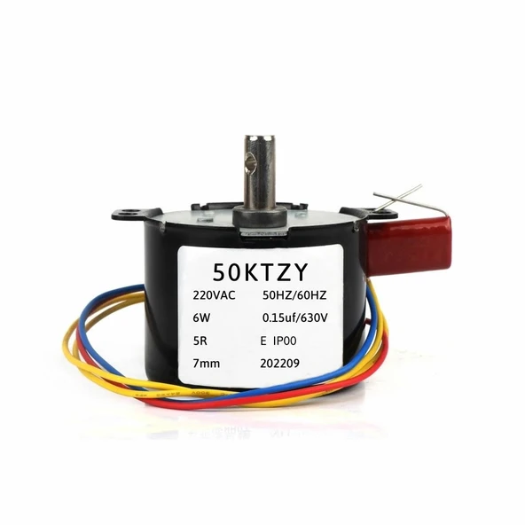 Alkatronik 50ktyz 5Rpm AC Motor Kuluçka Viyol Çevirme 220V Metal Dişli Barbekü Reklam Panosu Sosis Gril Tavuk ürün görseli 1