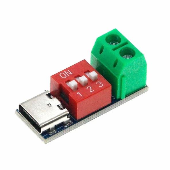 Alkatronik PD/QC Hızlı Şarj Adaptörü Voltaj Tetikleyici Modül Decoy 9V 12V 15V 20V Yüksek Voltaj Kaynağı Type-C ürün görseli 1