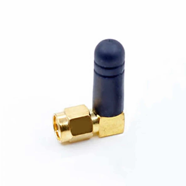 Alkatronik Mini 868Mhz RF 2dBi SMA Erkek 90 Derece Anten 27mm Kablosuz Haberleşme Modül Cihaz Omni Lora ürün görseli 1