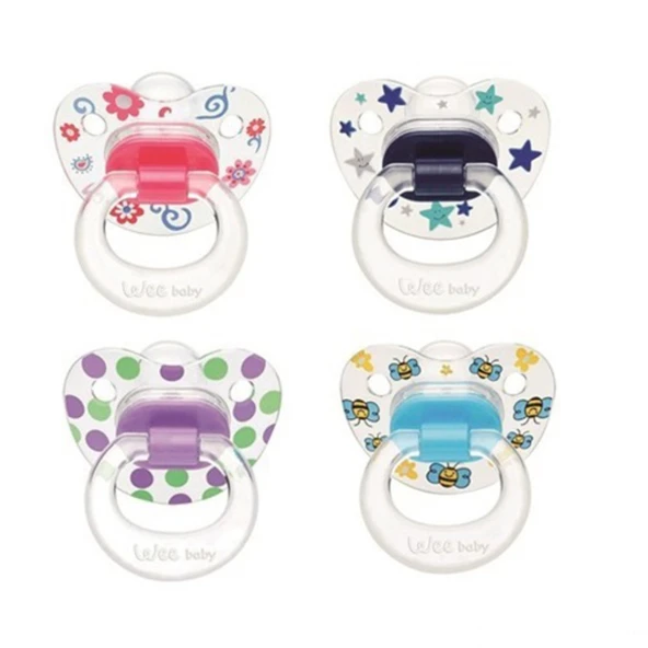 Wee Baby 838 Silikon Damaklıklı Desenli Emzik No:3 ürün görseli 1