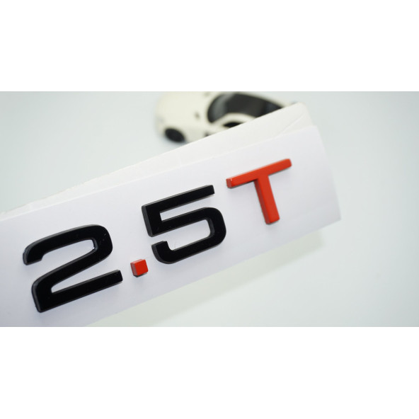 DK Tuning 2.5 T Bagaj Siyah Kırmızı 3M Yazı Logo Audi İle Uyumlu ürün görseli 1