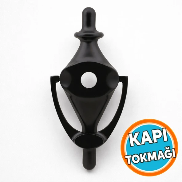 Kapı Tokmağı Taktak Dürbün Uyumlu Tak Tak Zil Siyah ürün görseli 1