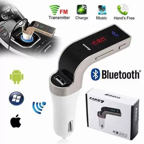 Bluetooth Araç Kiti Car G7 Fm Transmitter Çakmaklık Girişli Mp3 Çalar USB Aux Bt ürün görseli 1