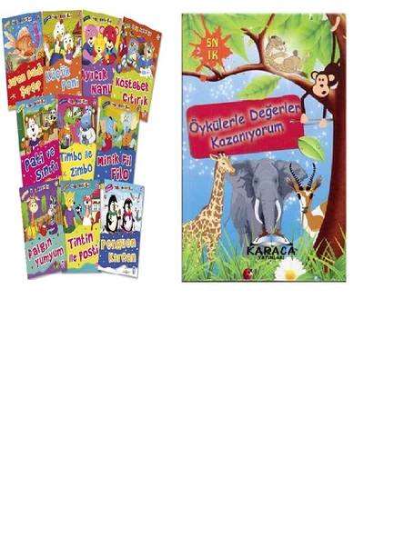 Timaş Yayınları Mini Masallar Set Ve Öykülerle Değerler Kazanıyorum ürün görseli 1