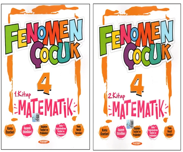 Fenomen Çocuk 4.Sınıf Matematik 1. Kitap + 2.Kitap ürün görseli 1