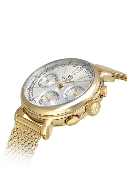 HISLON QT142G-02SS Kadın Kol Saati - Resim 4