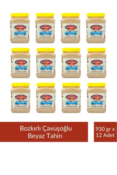 Az Kavrulmuş Beyaz Tahin Bozkır Tahini 930 gr X 12 Adet ürün görseli 1