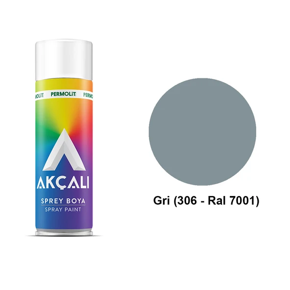 AKÇALI SPREY BOYA 306 GRİ ürün görseli 1