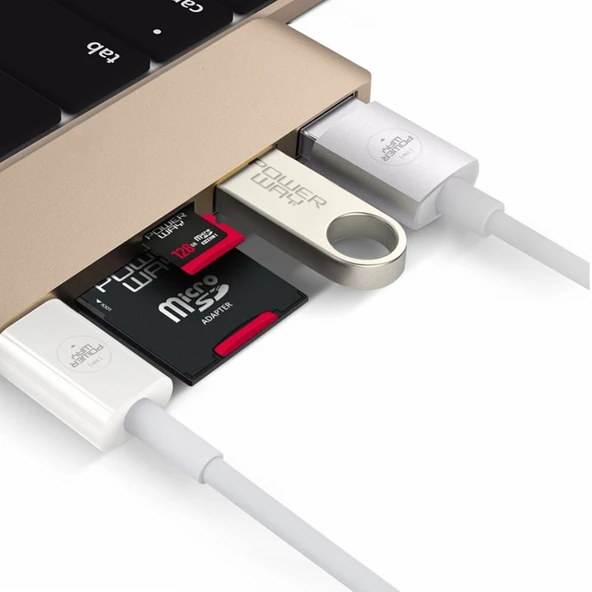 Powerway 64 Gb Metal USB 2.0 Flash Bellek - Resim 3