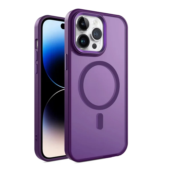 FitCase iPhone 16 Pro Max Kılıf Soft Mat Magsafe Kapak - Resim 12