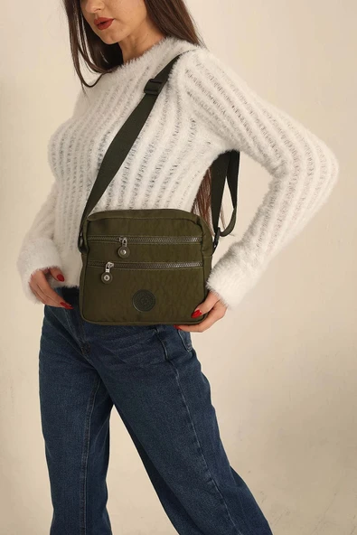 FHD BAGS Klinkır Kumaş Fermuarlı Omuz Çantası ürün görseli 1