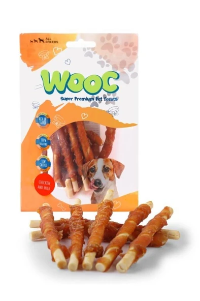 Wooc Dog Tavuk Sargılı Sütlü Stick Ödül Maması 80 Gr ürün görseli 1