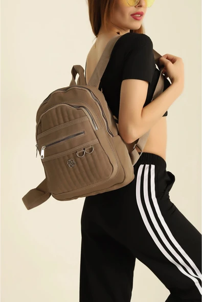 FHD BAGS Saten, Kapitone, Su Geçirmez, Çok Bölmeli, Trend Önerisi, Sırt Çantası, Yürüyüş Çantası ürün görseli 1