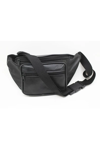 FHD BAGS Unisex Gerçek Deri Fermuarlı Ayarlanabilir Askı Crossbody Omuz Göğüs Ve Bel Çantası ürün görseli 1