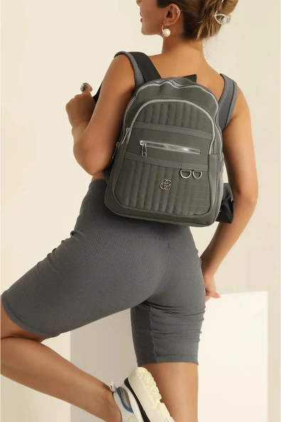 FHD BAGS Saten, Kapitone, Su Geçirmez, Çok Bölmeli, Trend Önerisi, Sırt Çantası, Yürüyüş Çantası ürün görseli 1