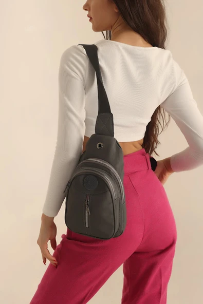 FHD BAGS Krinkıl Kumaş Bol Gözlü Çapraz Omuz Çantası ürün görseli 1