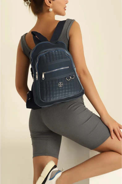 FHD BAGS Saten, Kapitone, Su Geçirmez, Çok Bölmeli, Trend Önerisi, Sırt Çantası, Yürüyüş Çantası ürün görseli 1