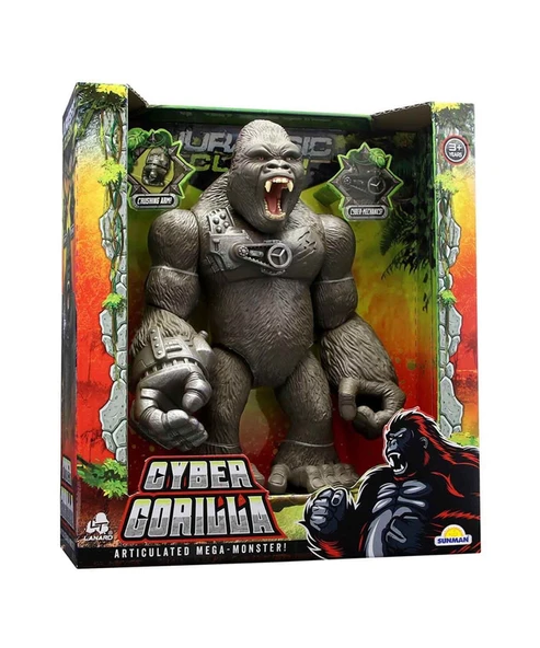 Jurassic Clash Siber Goril 27 cm. - Resim 2