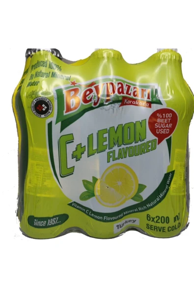 Beypazarı Doğal C Vitaminli Limon Aromalı Madensuyu 200ml 24lü Paket ürün görseli 1