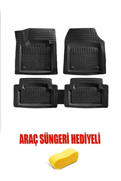 MSK Renault R 25 Uyumlu A Kalite Kaucuk Kaydırmazlı 4d Havuzlu Paspas Seti ürün görseli 1