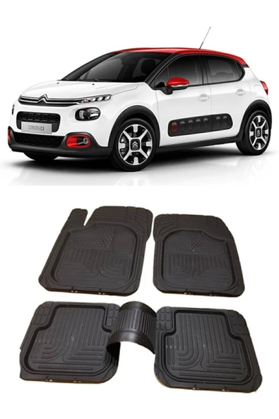 MSK Citroen C3 2020 4d Havuzlu Paspas Takımı 5 Parça ürün görseli 1