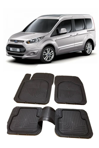 MSK Ford Tourneo Connect 2013-2018 4d Havuzlu Paspas Takımı 5 Parça ürün görseli 1