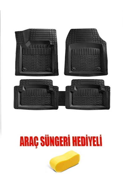MSK Honda City Uyumlu A Kalite Kaucuk Kaydırmazlı 4d Havuzlu Paspas Seti ürün görseli 1