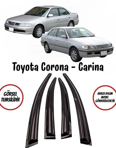 Toyota Corona - Carina Cam Rüzgarlığı 4lü ürün görseli 1