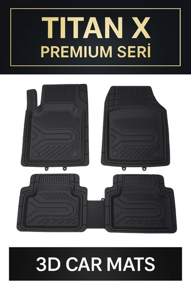 MSK Fiat Doblo 2000-2010 UYUMLU TitanX 3D HAVUZLU PASPAS TAKIMI ürün görseli 1