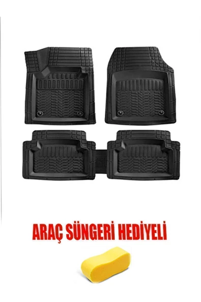 MSK Jaguar S-Type Uyumlu A Kalite Kaucuk Kaydırmazlı 4d Havuzlu Paspas Seti ürün görseli 1
