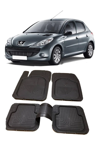 MSK Peugeot 206 2009-2013 4d Havuzlu Paspas Takımı 5 Parça ürün görseli 1