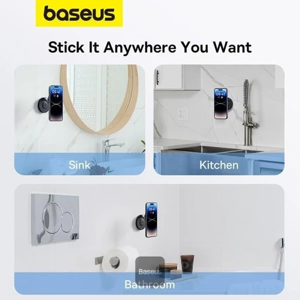 Baseus MagPro MagSafe Foldable Telefon Tutucu-Siyah - Resim 4