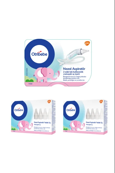 Otribebe Yumuşak Uçlu Nazal Aspiratör + 2 X Nazal Aspiratör Yedek Ucu 10'lu ürün görseli 1