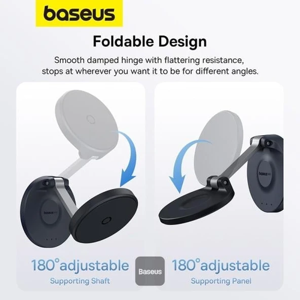 Baseus MagPro MagSafe Foldable Telefon Tutucu-Siyah - Resim 3