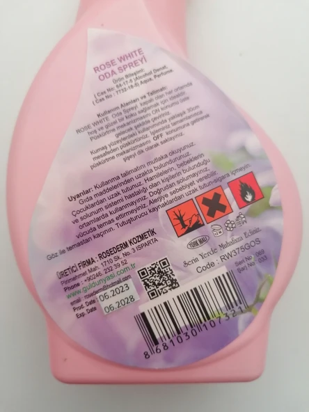 Rose White Lavanta Oda spreyi 375ml - Resim 3