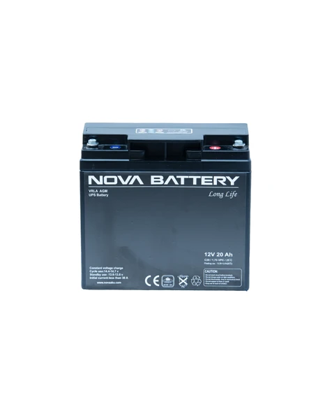 NOVA 12V 20AH AGM KURU TİP AKÜ (YENİ ÜRETİM) ürün görseli 1