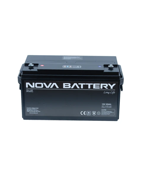 NOVA 12V 65AH AGM KURU TİP AKÜ (YENİ ÜRETİM) ürün görseli 1