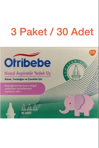 Otribebe Nazal Burun Aspiratörü Yedek Uç 10 Adet 3 Adet ürün görseli 1