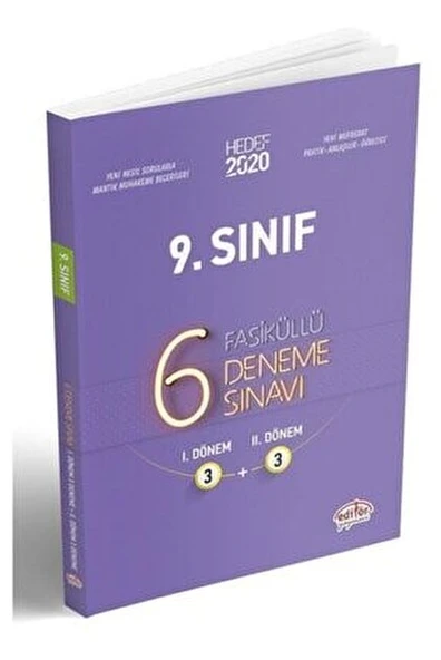 Editör 9. Sınıf 6 Fasikül Deneme Sınavı ürün görseli 1