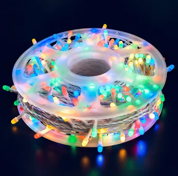 100 Metre RGB Led Işık 8 Animasyonlu Şık Yılbaşı Ağacı Ledi 100 metre Şık Görünüm ürün görseli 1