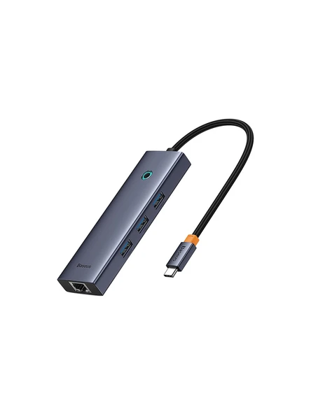 Baseus Ultra Joy 6 in 1 Multifonksiyonal Type-C Hub Dock Station - Uzay Gri ürün görseli 1