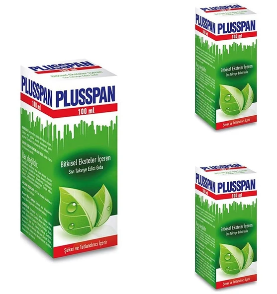 Ledapharma Plusspan Öksürük Şurubu 100 Ml 3'Lü PAKET (SKT:07/2028) ürün görseli 1